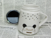 Чашка керамическая с крышкой ( 500 млл)